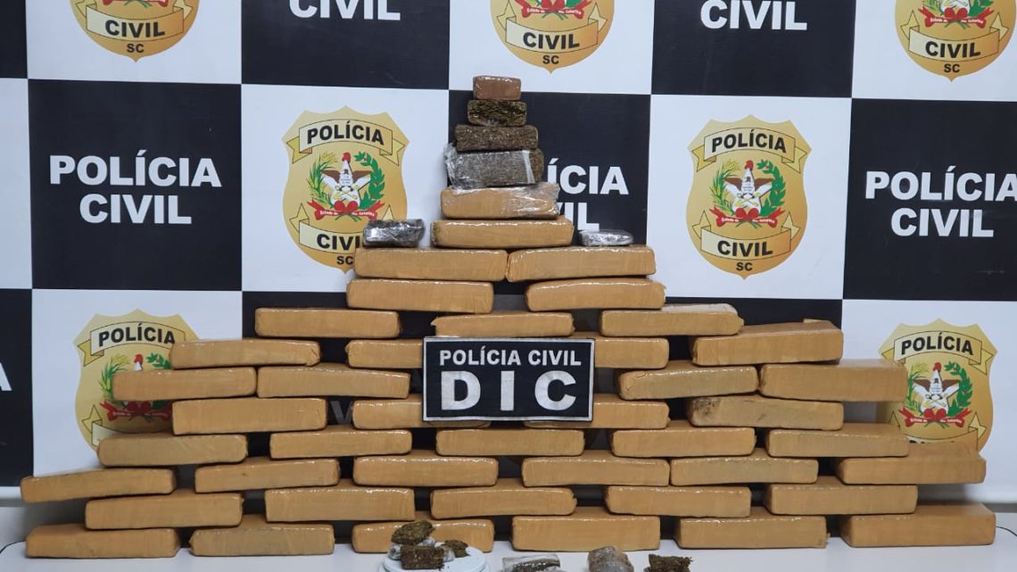 Homem é preso com quase 26kg de maconha em Chapecó