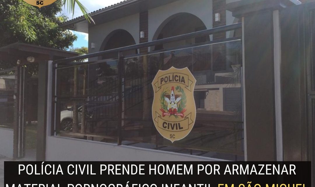 Polícia Civil prende homem por armazenar material pornográfico infantil no oeste