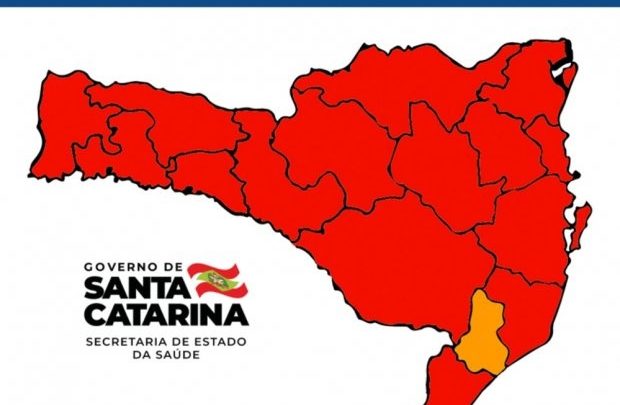 Matriz de Risco atualizada aponta 15 regiões em estado gravíssimo em SC