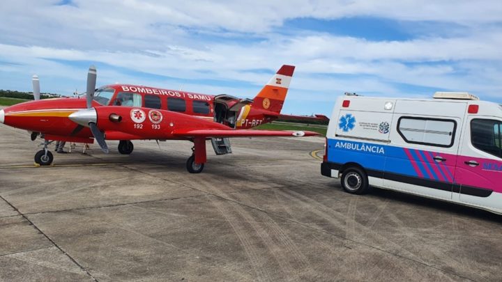 Paciente com Covid-19 transferido de Chapecó chega ao Espírito Santo