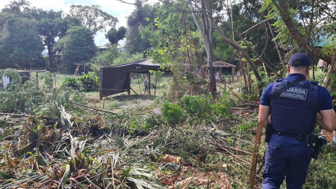 Guarda Municipal flagra invasão em área pública de preservação em Chapecó