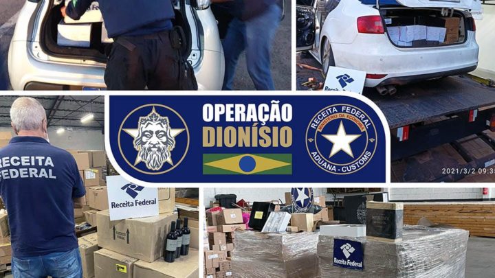 Operação Dionísio – Receita Federal realiza maior operação da história no combate à entrada irregular de vinhos no país