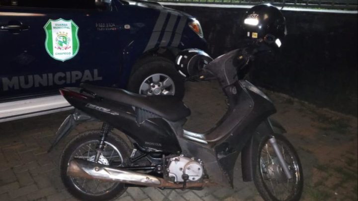 Guarda Municipal recupera motocicleta furtada em menos de 20 minutos em Chapecó