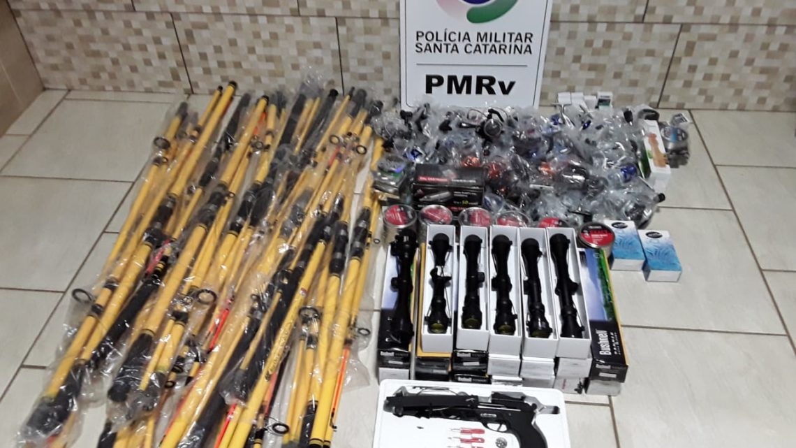 PMRv apreende equipamentos de pesca no valor de R$ 7.000 na SC 155