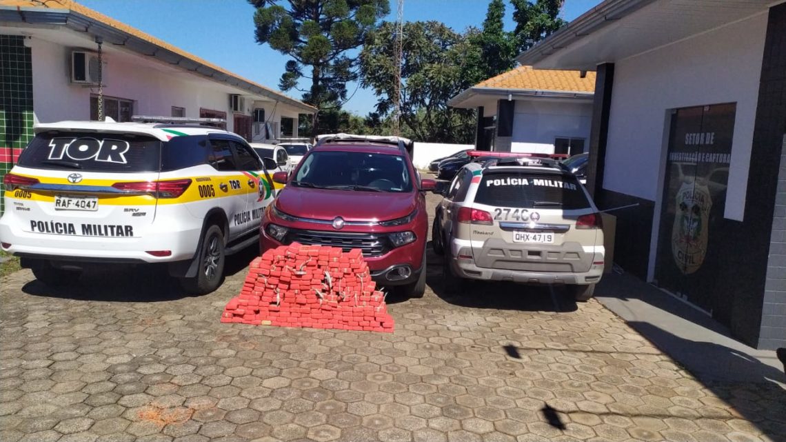 Ação conjunta apreende 150 kg de maconha na SC 160 em Pinhalzinho