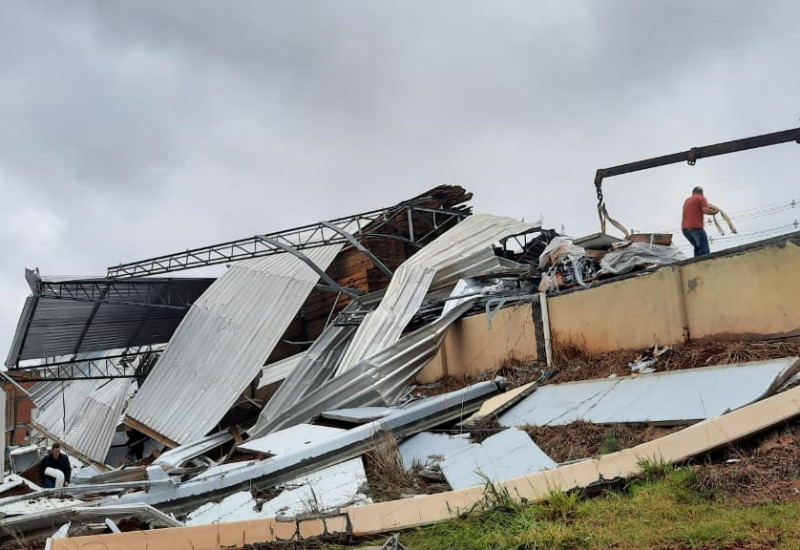 Defesa Civil confirmou tornado em município do Oeste de Santa Catarina