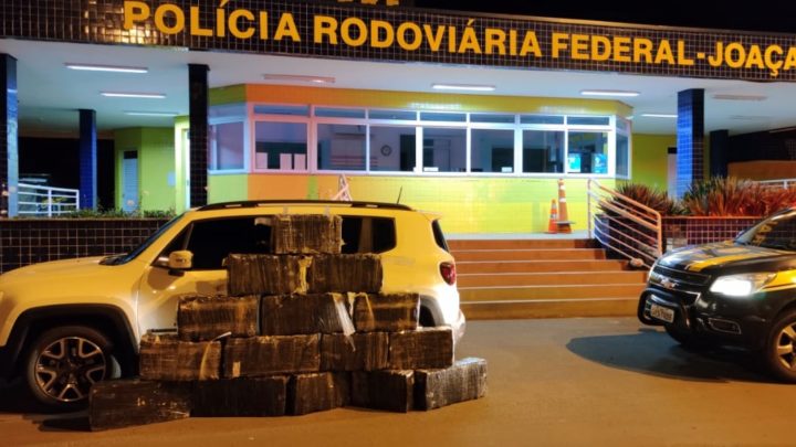 PRF apreende 400 quilos de maconha na BR 153 em Água Doce