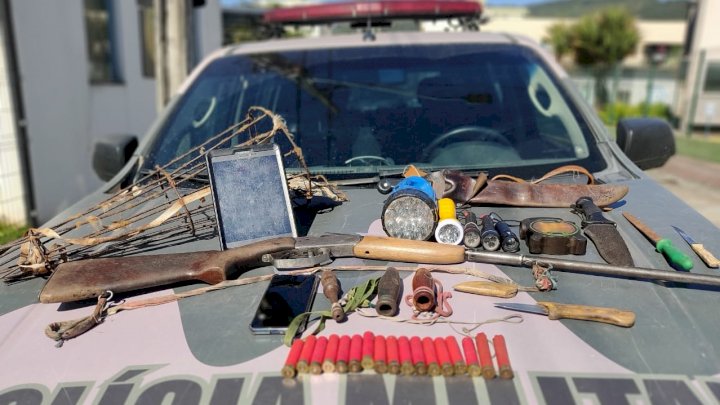 Polícia Ambiental prende caçador após troca de tiros dentro de mata nativa