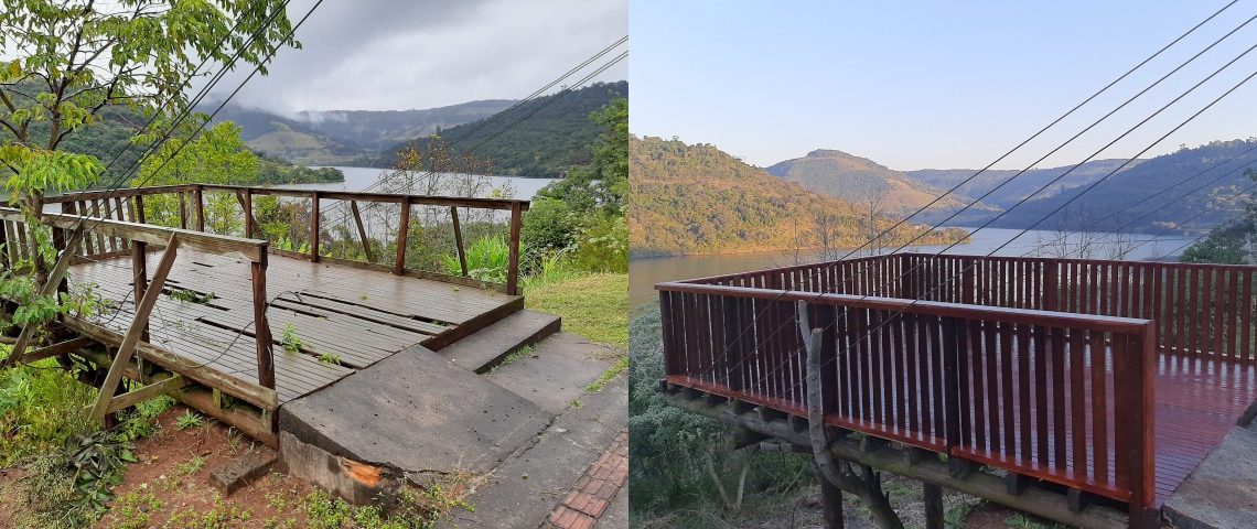 Mirante do lago no Goio-Ên é restaurado