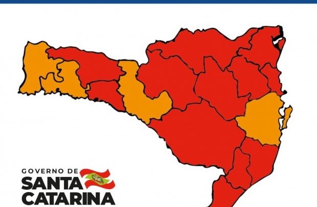 Quatro regiões amenizam a situação de risco em SC