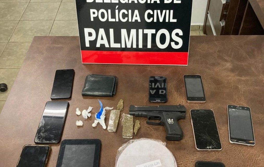 Polícia Civil realiza operação em combate á organização criminosa e faz prisões em Palmitos