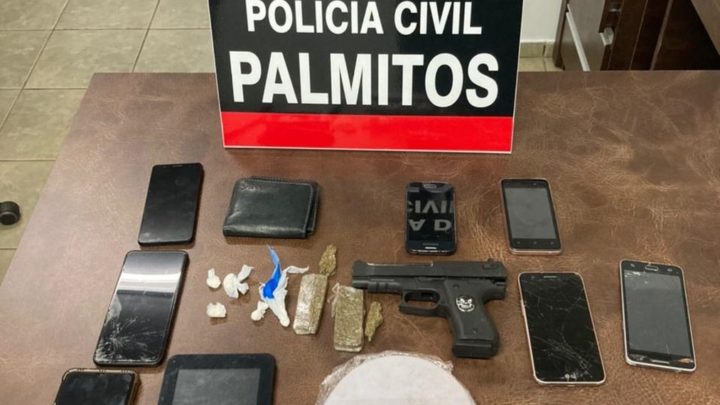 Polícia Civil realiza operação em combate á organização criminosa e faz prisões em Palmitos