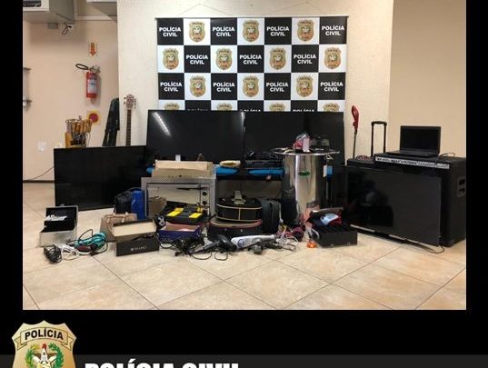 Polícia Civil e Guarda Municipal identificam suspeitos de furtos e recuperam bens avaliados em R$ 180.000 em Chapecó