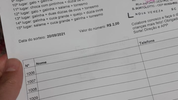 Vídeo – ​Rifa de escola vira sucesso na internet pela premiação oferecida