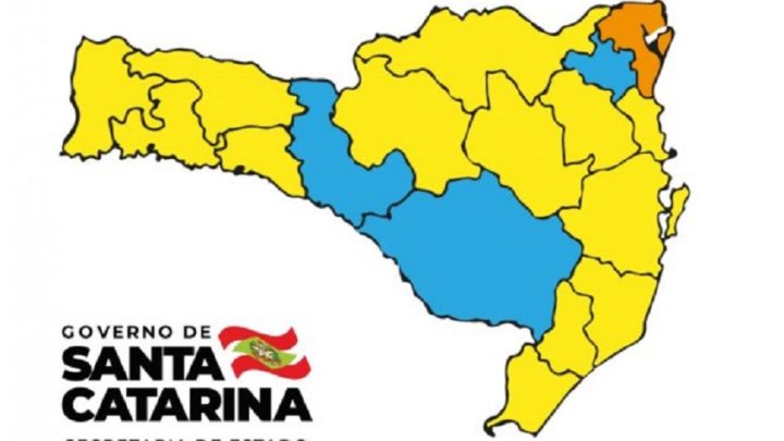 Matriz aponta apenas uma região em estado grave em SC