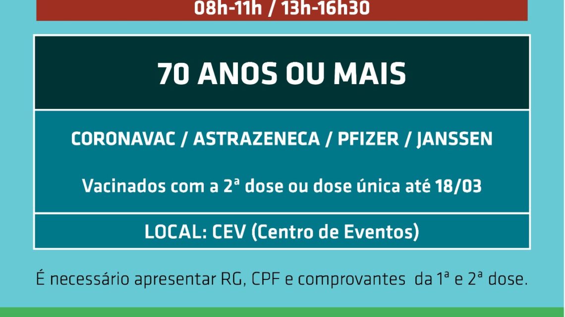 Chapecó iniciará dose de reforço da vacina na próxima semana