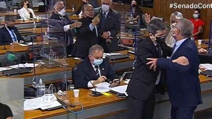 Senadores Jorginho e Renan discutem em CPI: “Vagabundo é tu, ladrão”; veja vídeo