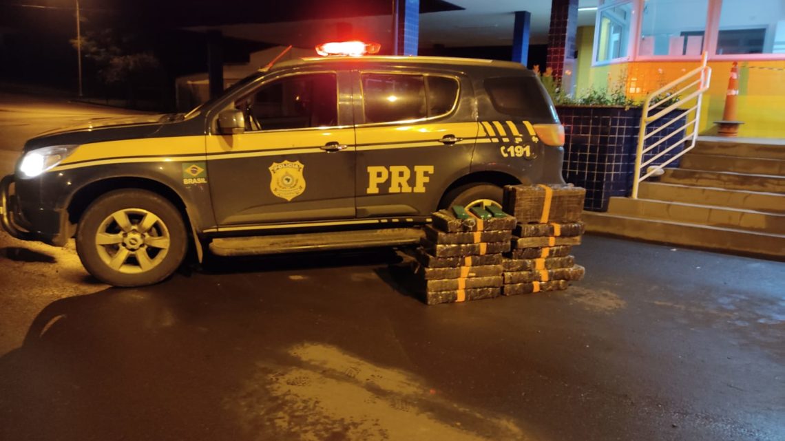 PRF apreende 144 kg de maconha na BR 282 em Joaçaba