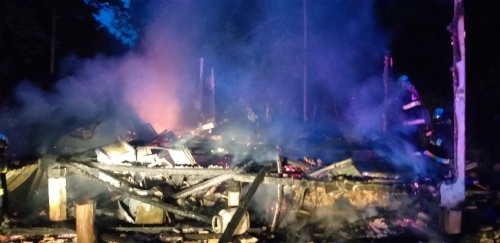 Vídeo: casa é destruída pelo fogo e idoso morre queimado no interior de Concórdia