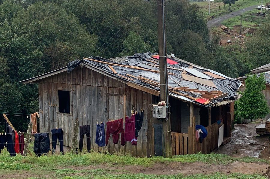 Vídeos e fotos: São Cristóvão do Sul irá decretar situação de emergência após chuva de granizo