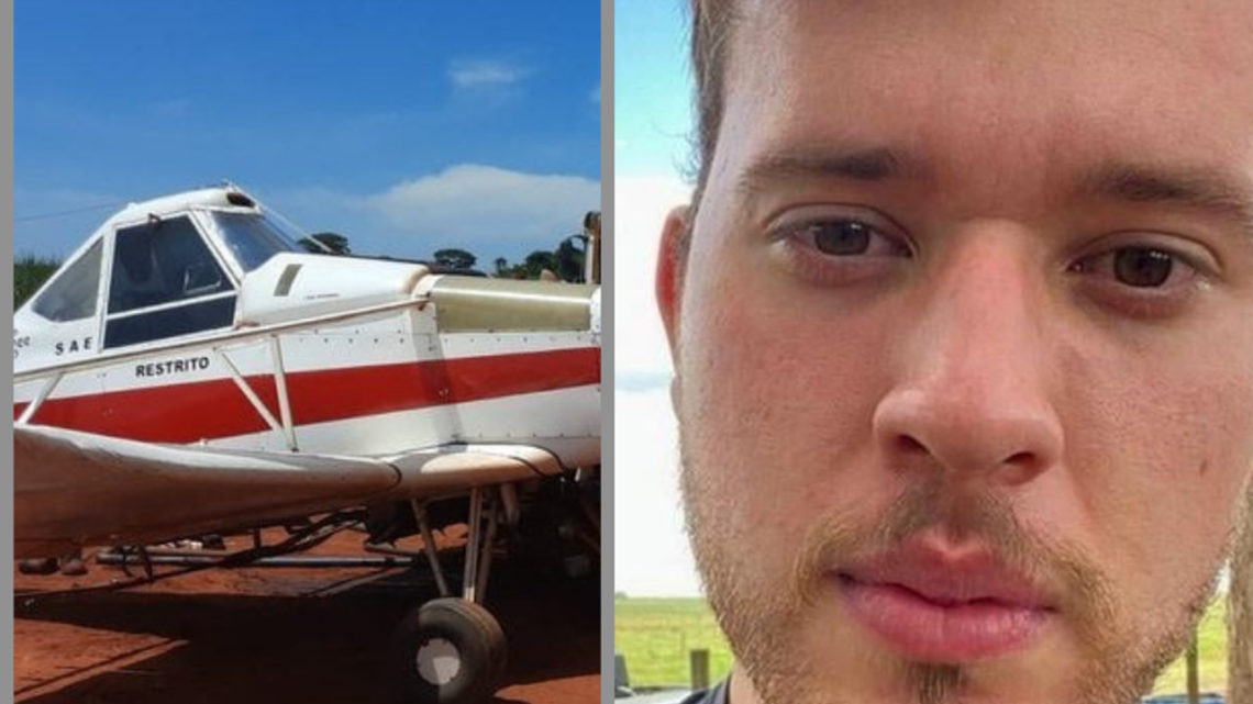 Filho morre ao ser atingido por avião que o pai pilotava