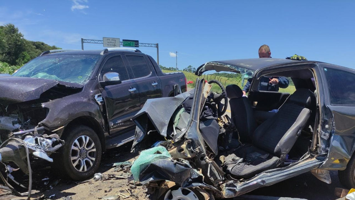 ​Uma mulher morreu após colisão frontal entre veículos na BR 158