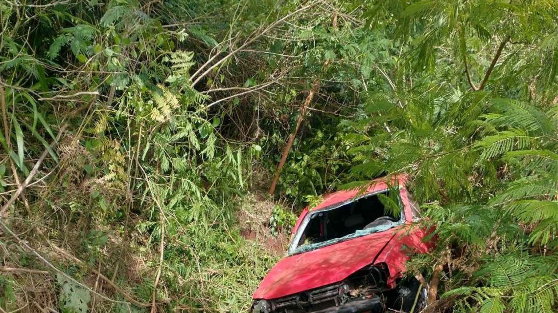 Motorista vem a óbito após sair da pista e capotar veículo na SC 480 em São Domingos