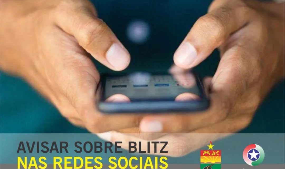 Avisar sobre blitz nas redes sociais é crime inafiançável diz PMRv