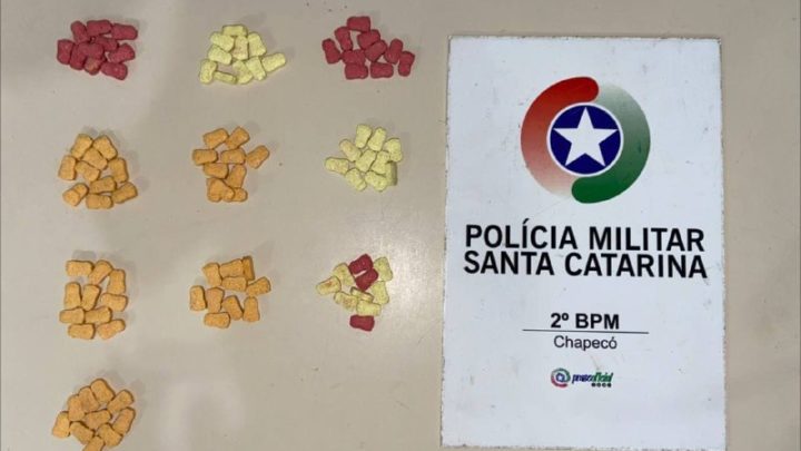 100 comprimidos de ecstasy são apreendidos em Chapecó