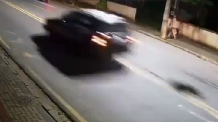 Chocante! Cachorro é arrastado por motorista em SC