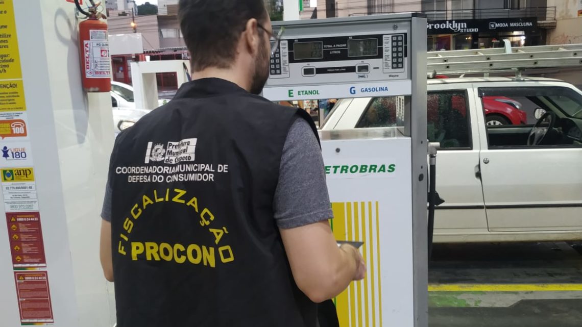 Procon faz recomendação e adverte postos que aumentaram combustíveis antecipadamente em Chapecó