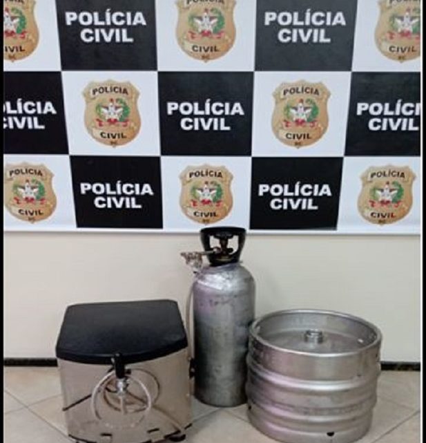 Polícia Civil recupera a quarta chopeira vendida por estelionatário em Chapecó