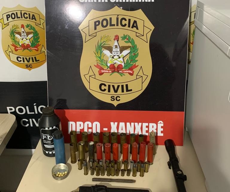 Vídeos: Polícia Civil de Xanxerê apreende munições e acessórios de arma em busca e apreensão