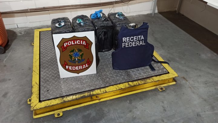 Operação apreende 187 kg de cocaína no porto de Itapoá
