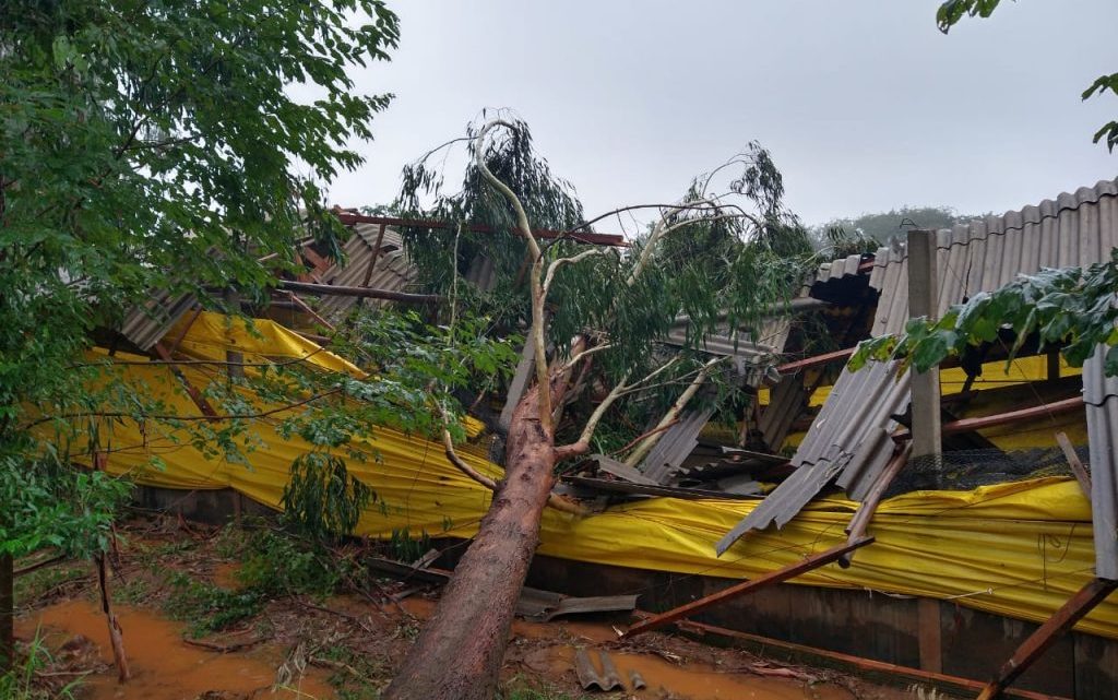 Imagens: chuva intensa provoca estragos no Oeste Catarinense