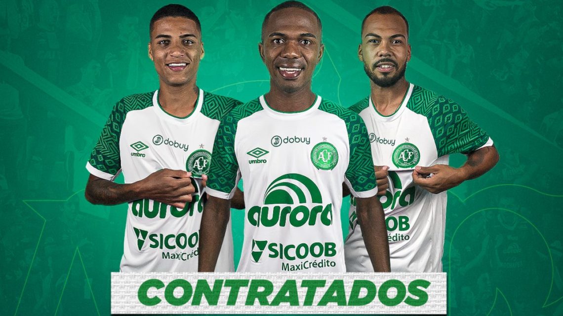 Rodrigo Varanda, Carlos Orejuela e Claudinho são os novos reforços da Chapecoense