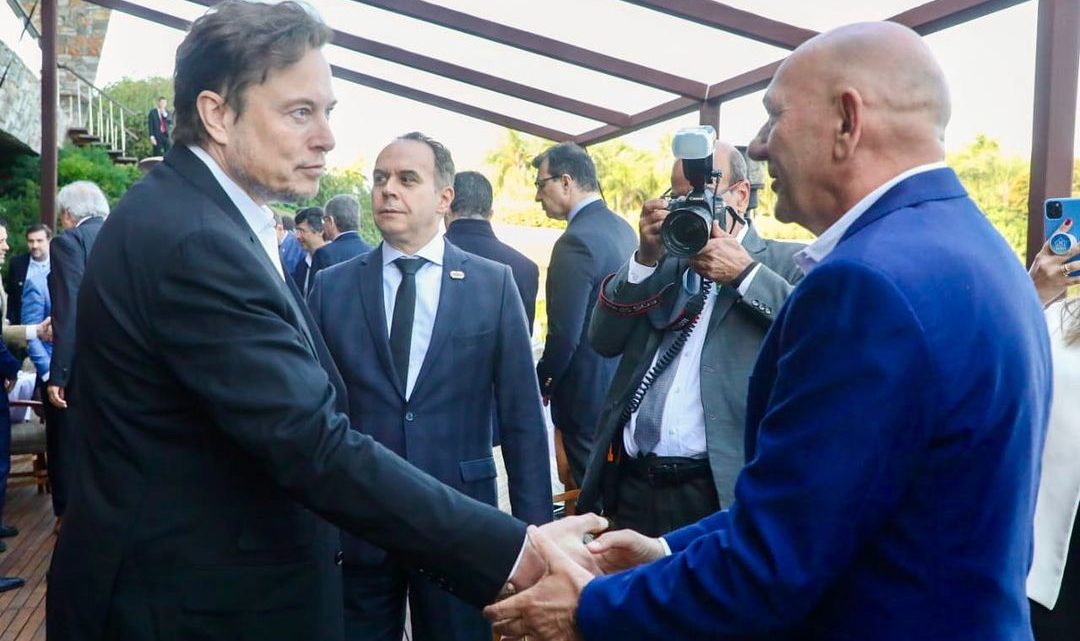Luciano Hang e Elon Musk se encontram no Brasil