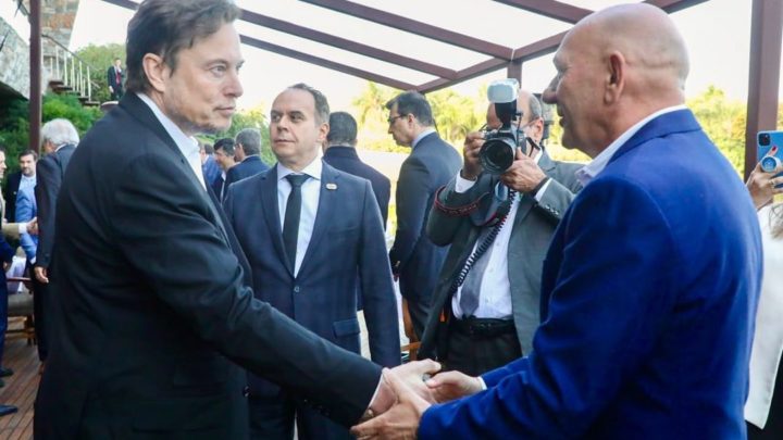 Luciano Hang e Elon Musk se encontram no Brasil