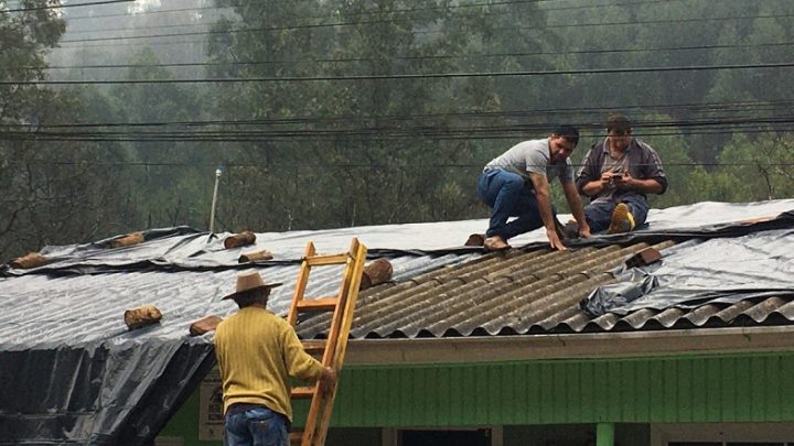 Granizo: cerca de 100 famílias tiveram prejuízos no interior de Cordilheira Alta