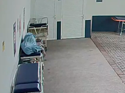 Vídeo: ‘corpo’ em maca de hospital em SC chama atenção e explicação surpreende