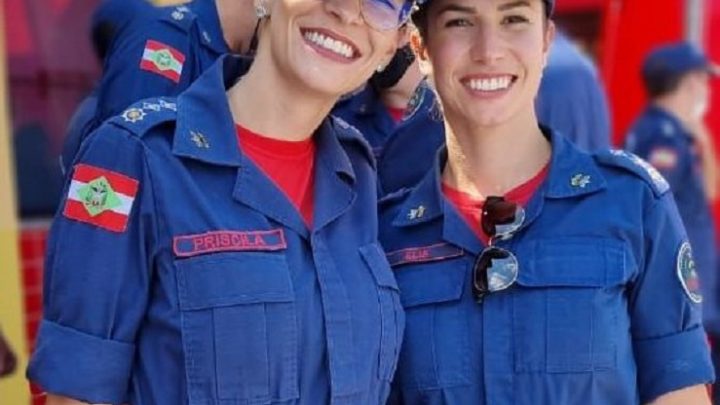 Pela primeira vez, duas mulheres são comandantes de batalhão do CBMSC