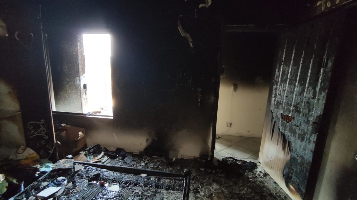 Adolescente sofre queimaduras em incêndio na cidade de Videira