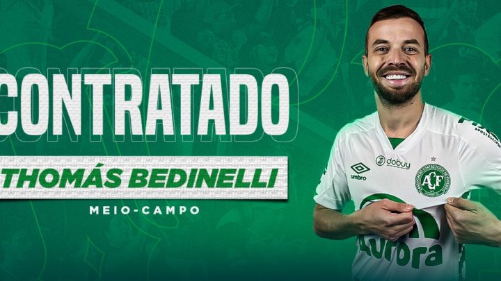 Meia Thomás Bedinelli é o novo reforço da Chapecoense