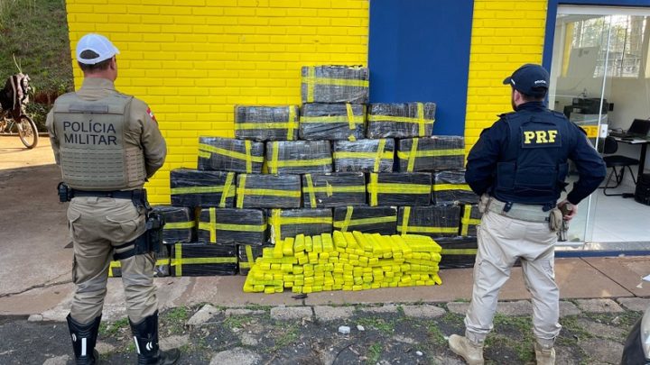 Vídeo: seiscentos quilos de maconha são apreendidos em Chapecó