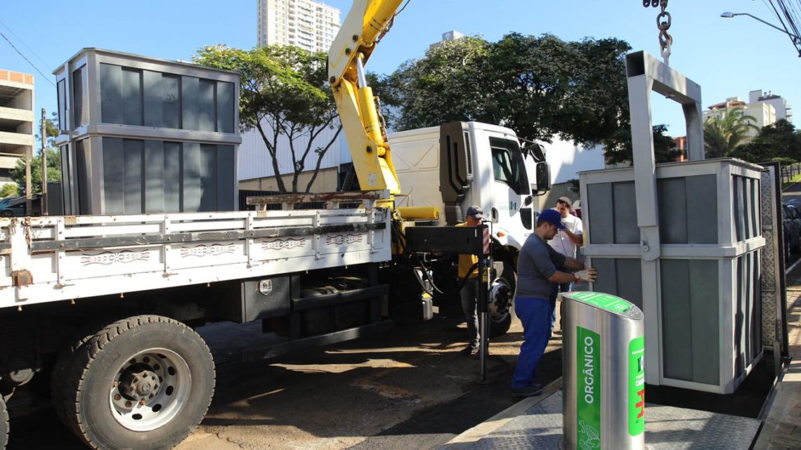 Chapecó instala modelo de lixeira subterrânea