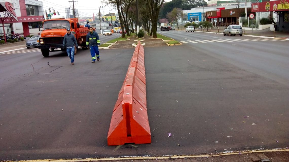 Seis cruzamentos são fechados em Chapecó para melhorar fluidez do trânsito