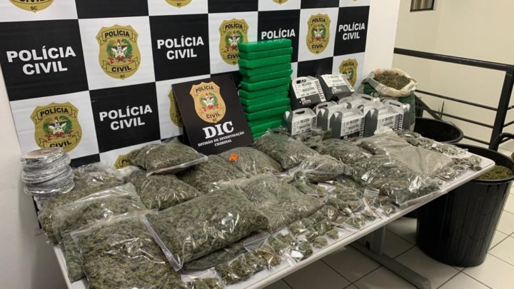 Polícia Civil desarticula organização criminosa investigada por tráfico de drogas em Santa Catarina e no Paraná