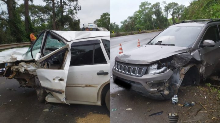 Homem morre após colisão entre dois carros na BR-282