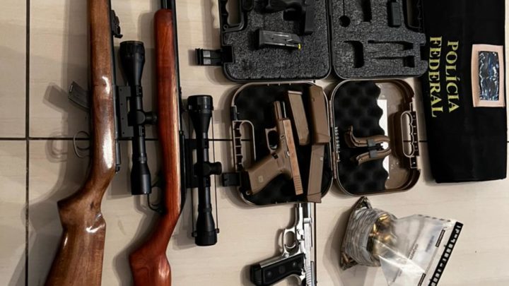 PF combate comércio ilegal de armas de fogo na fronteira