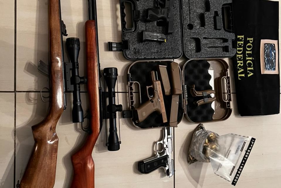 PF combate comércio ilegal de armas de fogo na fronteira